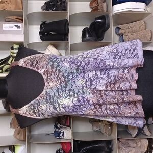 Wet Seal purple lace too size S